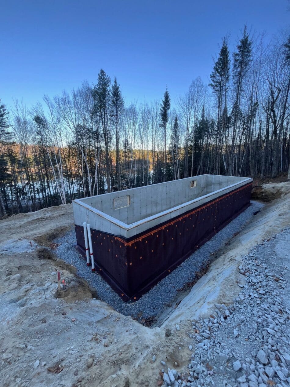 Fondation avec protection